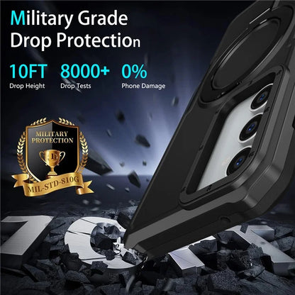 For Samsung Galaxy S23 FE Case Hybrid TPU+PC Kickstand Anti-scratch Phone Protector