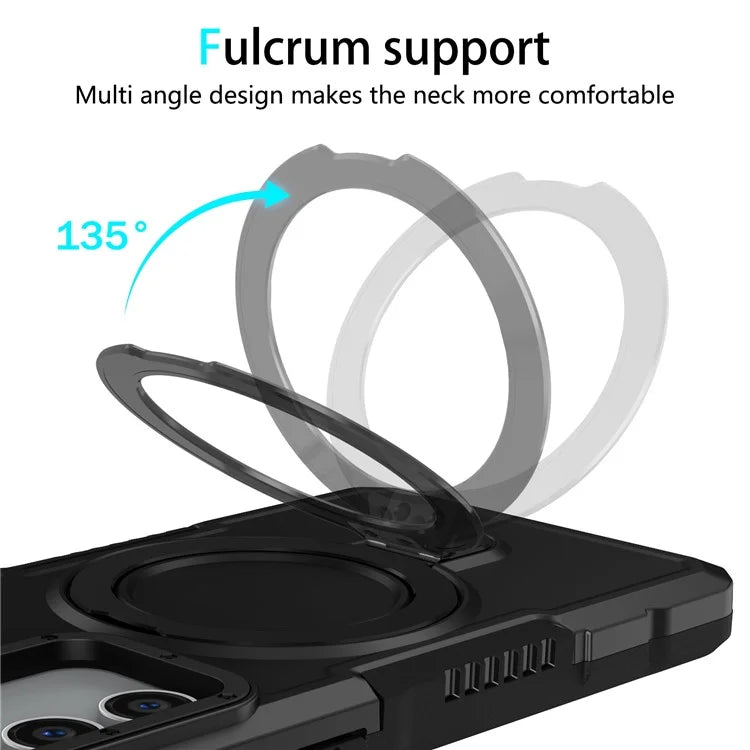 For Samsung Galaxy S23 FE Case Hybrid TPU+PC Kickstand Anti-scratch Phone Protector