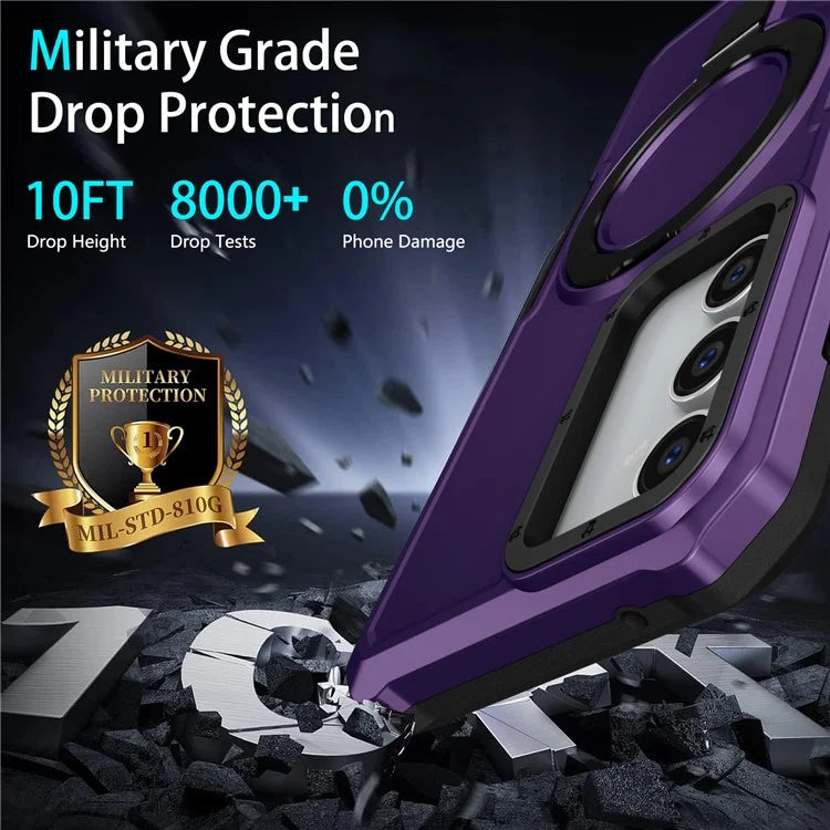For Samsung Galaxy S23 FE Case Hybrid TPU+PC Kickstand Anti-scratch Phone Protector