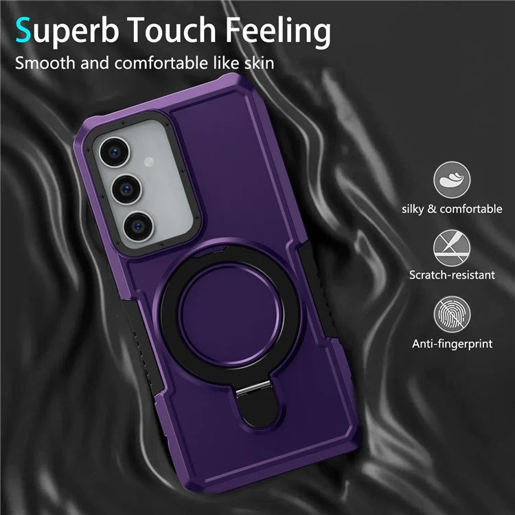 For Samsung Galaxy S23 FE Case Hybrid TPU+PC Kickstand Anti-scratch Phone Protector