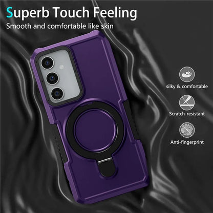 For Samsung Galaxy S23 FE Case Hybrid TPU+PC Kickstand Anti-scratch Phone Protector
