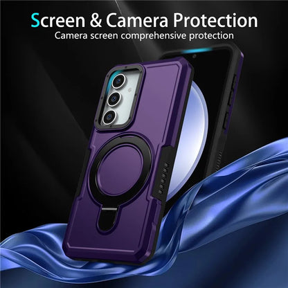 For Samsung Galaxy S23 FE Case Hybrid TPU+PC Kickstand Anti-scratch Phone Protector