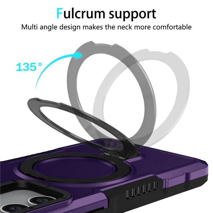 For Samsung Galaxy S23 FE Case Hybrid TPU+PC Kickstand Anti-scratch Phone Protector