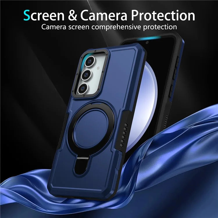 For Samsung Galaxy S23 FE Case Hybrid TPU+PC Kickstand Anti-scratch Phone Protector
