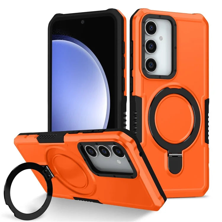 For Samsung Galaxy S23 FE Case Hybrid TPU+PC Kickstand Anti-scratch Phone Protector
