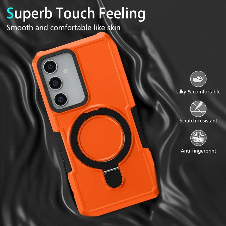 For Samsung Galaxy S23 FE Case Hybrid TPU+PC Kickstand Anti-scratch Phone Protector
