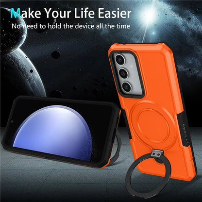 For Samsung Galaxy S23 FE Case Hybrid TPU+PC Kickstand Anti-scratch Phone Protector
