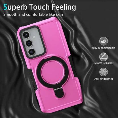 For Samsung Galaxy S23 FE Case Hybrid TPU+PC Kickstand Anti-scratch Phone Protector