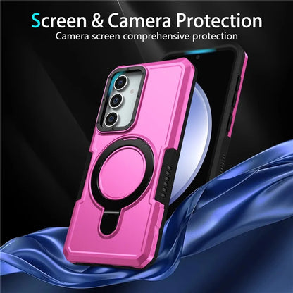 For Samsung Galaxy S23 FE Case Hybrid TPU+PC Kickstand Anti-scratch Phone Protector
