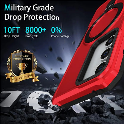 For Samsung Galaxy S23 FE Case Hybrid TPU+PC Kickstand Anti-scratch Phone Protector