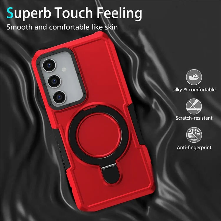 For Samsung Galaxy S23 FE Case Hybrid TPU+PC Kickstand Anti-scratch Phone Protector