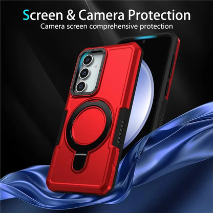 For Samsung Galaxy S23 FE Case Hybrid TPU+PC Kickstand Anti-scratch Phone Protector
