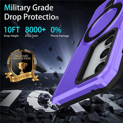 For Samsung Galaxy S23 FE Case Hybrid TPU+PC Kickstand Anti-scratch Phone Protector
