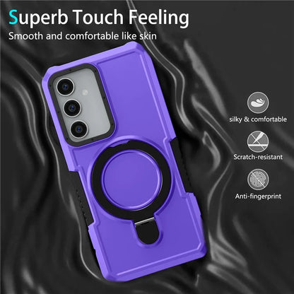 For Samsung Galaxy S23 FE Case Hybrid TPU+PC Kickstand Anti-scratch Phone Protector