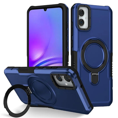 For Samsung Galaxy A05 4G Cover Hybrid TPU+PC Smartphone Case with Ring Holder Kickstand