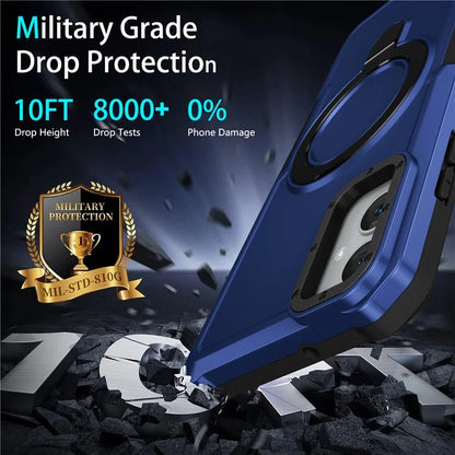 For Samsung Galaxy A05 4G Cover Hybrid TPU+PC Smartphone Case with Ring Holder Kickstand