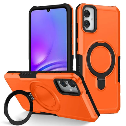 For Samsung Galaxy A05 4G Cover Hybrid TPU+PC Smartphone Case with Ring Holder Kickstand