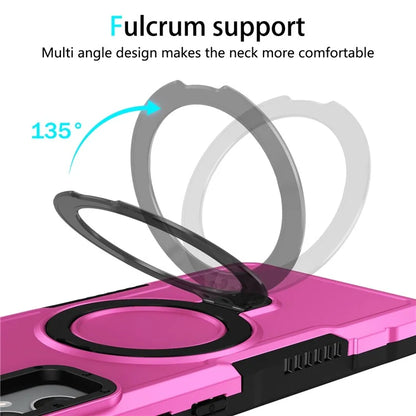 For Samsung Galaxy A05 4G Cover Hybrid TPU+PC Smartphone Case with Ring Holder Kickstand