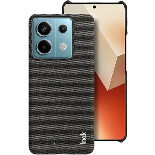 IMAK Ruiyi Series for Xiaomi Redmi Note 13 Pro 5G / Poco X6 5G Case Cloth Texture PU+PC Phone Cover