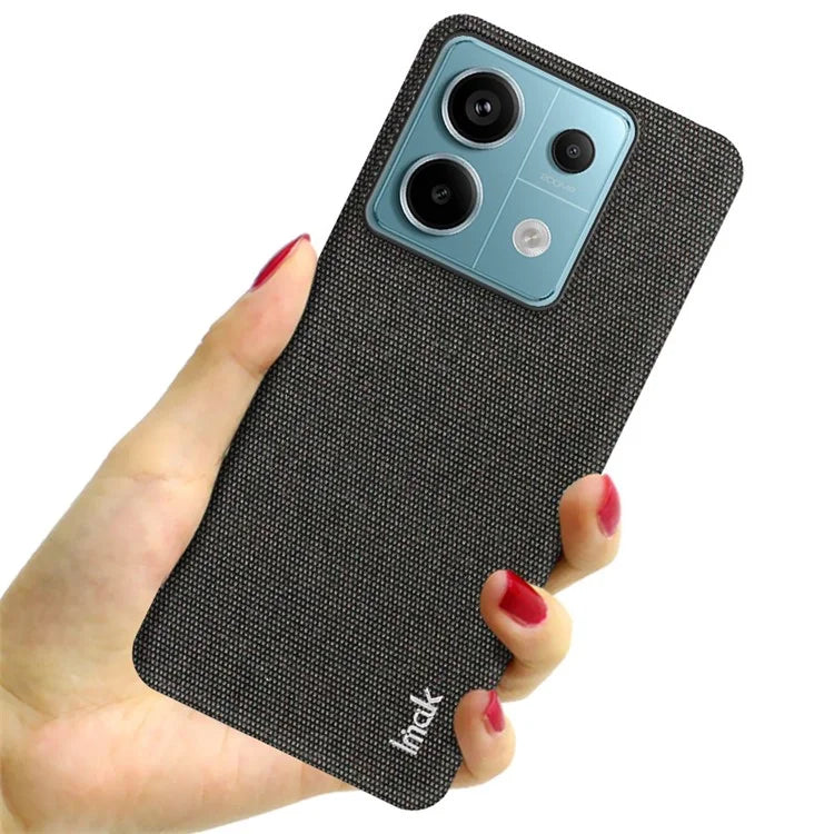 IMAK Ruiyi Series for Xiaomi Redmi Note 13 Pro 5G / Poco X6 5G Case Cloth Texture PU+PC Phone Cover