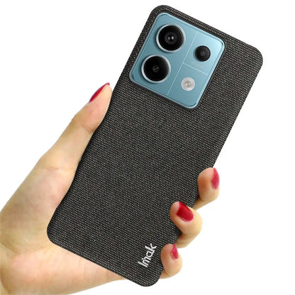 IMAK Ruiyi Series for Xiaomi Redmi Note 13 Pro 5G / Poco X6 5G Case Cloth Texture PU+PC Phone Cover