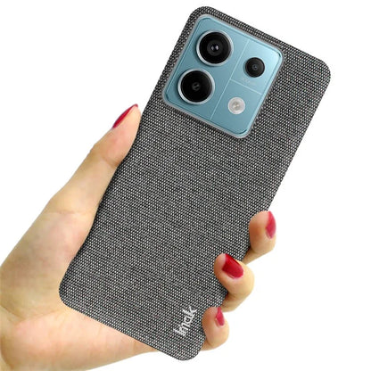 IMAK Ruiyi Series for Xiaomi Redmi Note 13 Pro 5G / Poco X6 5G Case Cloth Texture PU+PC Phone Cover