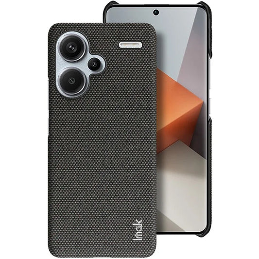 IMAK Ruiyi Series for Xiaomi Redmi Note 13 Pro+ 5G Back Case Cloth Texture PU+PC Cover Protector