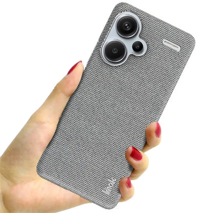 IMAK Ruiyi Series for Xiaomi Redmi Note 13 Pro+ 5G Back Case Cloth Texture PU+PC Cover Protector