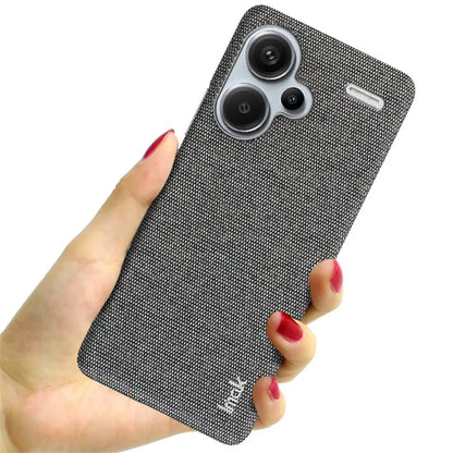 IMAK Ruiyi Series for Xiaomi Redmi Note 13 Pro+ 5G Back Case Cloth Texture PU+PC Cover Protector