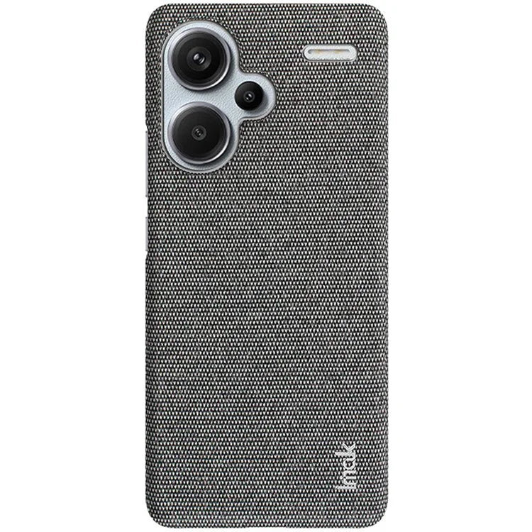 IMAK Ruiyi Series for Xiaomi Redmi Note 13 Pro+ 5G Back Case Cloth Texture PU+PC Cover Protector