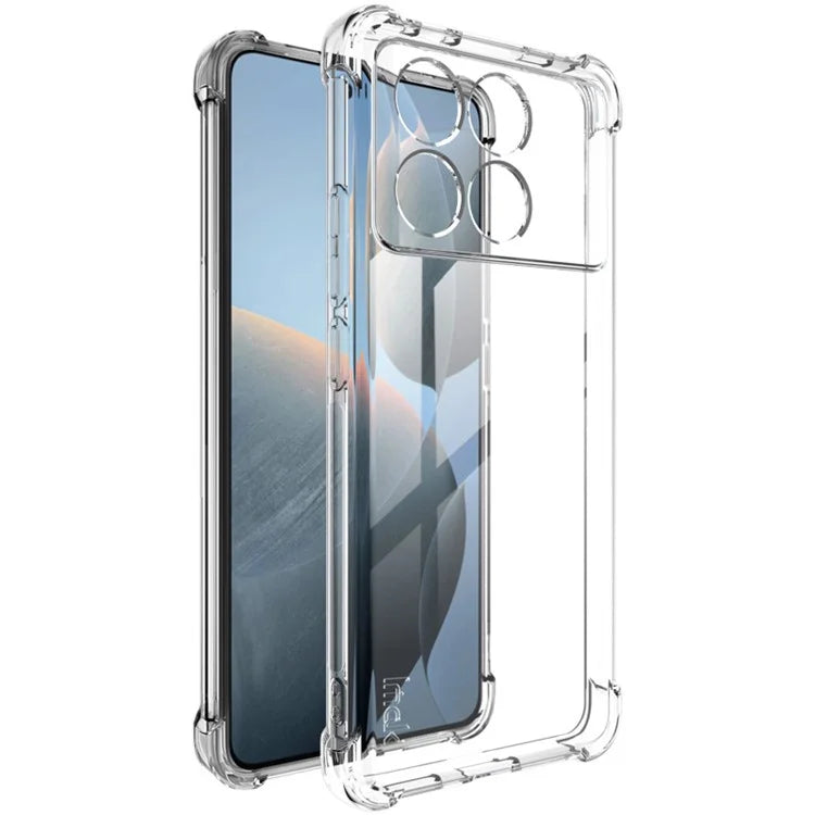 IMAK For Xiaomi Redmi K70E 5G / Poco X6 Pro 5G Clear Case Shockproof TPU Phone Cover