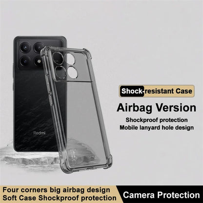 IMAK For Xiaomi Redmi K70 5G  /  K70 Pro 5G Clear Phone Case Drop-proof TPU Cover Protector