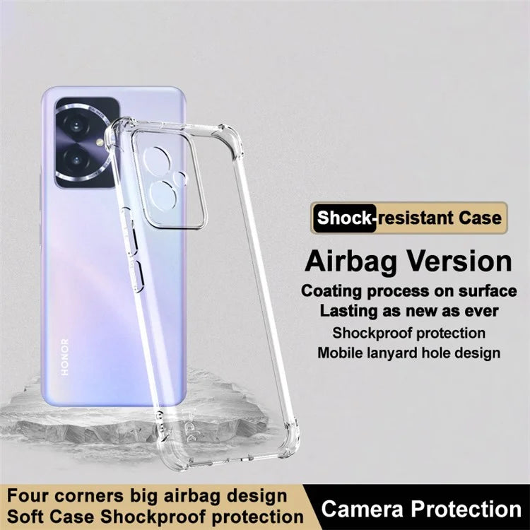 IMAK For Honor 100 5G Clear Case TPU Phone Back Cover Four Corner Airbag Protection