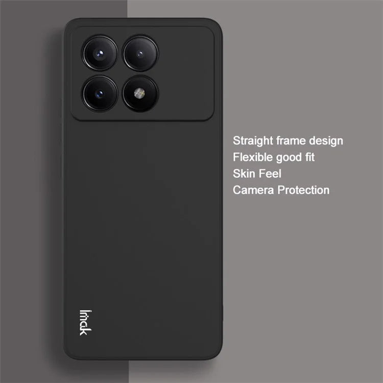 IMAK UC-4 Series for Xiaomi Redmi K70E 5G / Poco X6 Pro 5G Cell Phone Case TPU Straight Edge Back Cover