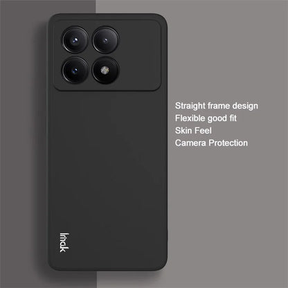 IMAK UC-4 Series for Xiaomi Redmi K70E 5G / Poco X6 Pro 5G Cell Phone Case TPU Straight Edge Back Cover