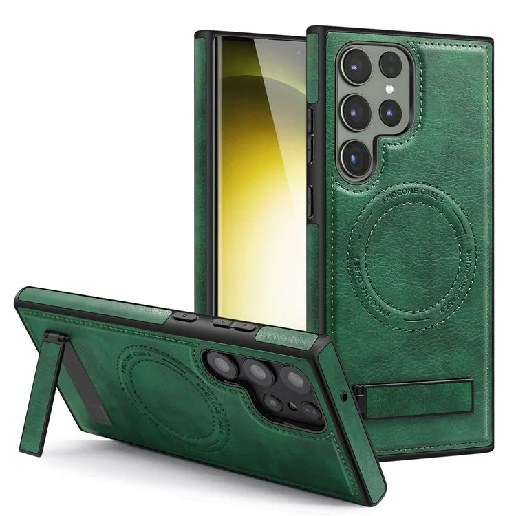 For Samsung Galaxy S22 Ultra 5G Magnetic Case Kickstand Phone Cover