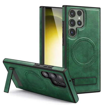 For Samsung Galaxy S22 Ultra 5G Magnetic Case Kickstand Phone Cover