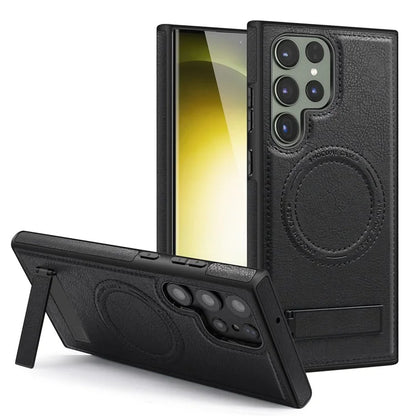 For Samsung Galaxy S22 Ultra 5G Magnetic Case Kickstand Phone Cover
