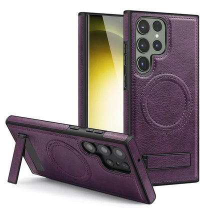 For Samsung Galaxy S22 Ultra 5G Magnetic Case Kickstand Phone Cover