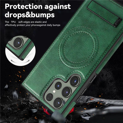 For Samsung Galaxy S22 Ultra 5G Magnetic Case Kickstand Phone Cover