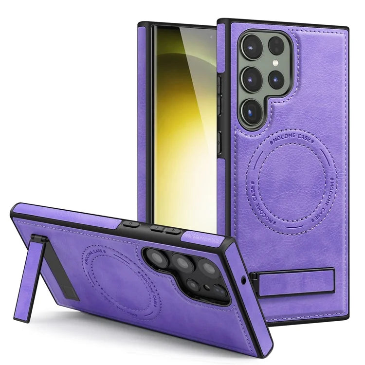 For Samsung Galaxy S22 Ultra 5G Magnetic Case Kickstand Phone Cover