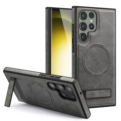 For Samsung Galaxy S22 Ultra 5G Magnetic Case Kickstand Phone Cover