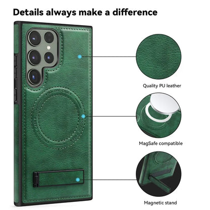 For Samsung Galaxy S22 Ultra 5G Magnetic Case Kickstand Phone Cover