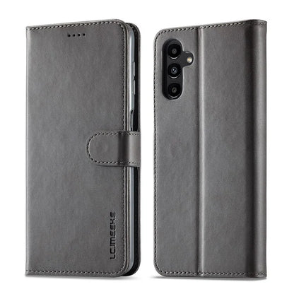 LC.IMEEKE For Samsung Galaxy A35 5G Cell Phone Case Calf Texture Stand PU Leather Wallet Cover
