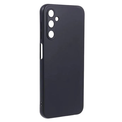 For Samsung Galaxy A24 4G (162.1 x 77.6 x 8.3mm) Cell Phone Case Soft TPU Black Glossy Cover with Precise Lens Cutout