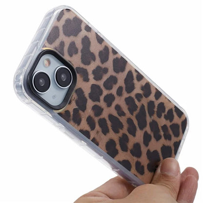 SDT Series For iPhone 13 Case Leopard Pattern TPU+Acrylic Shockproof Phone Cover