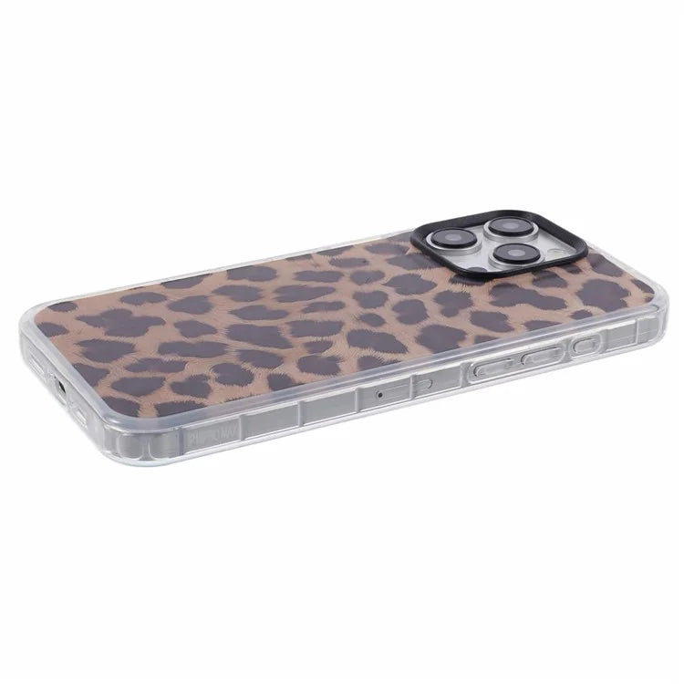 Leopard Pattern Phone Case for iPhone 14 Pro SDT Series IMD Back Cover