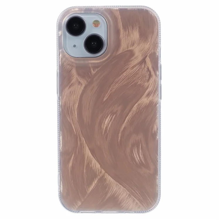 For iPhone 14 Back Cover IMD Pattern Printing Acrylic Phone Protector Case
