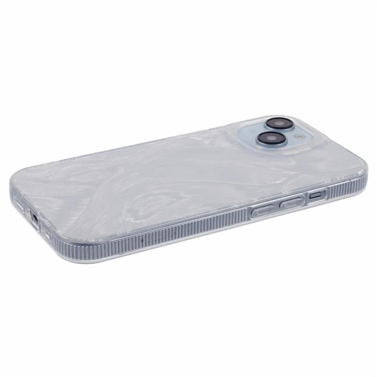 For iPhone 14 Back Cover IMD Pattern Printing Acrylic Phone Protector Case