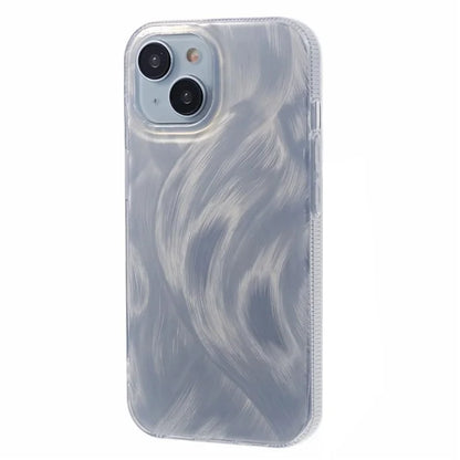 For iPhone 15 Plus Back Case Anti-slip IMD Pattern Printing Acrylic Phone Cover